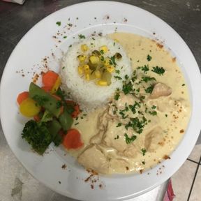 Poulet à la crème